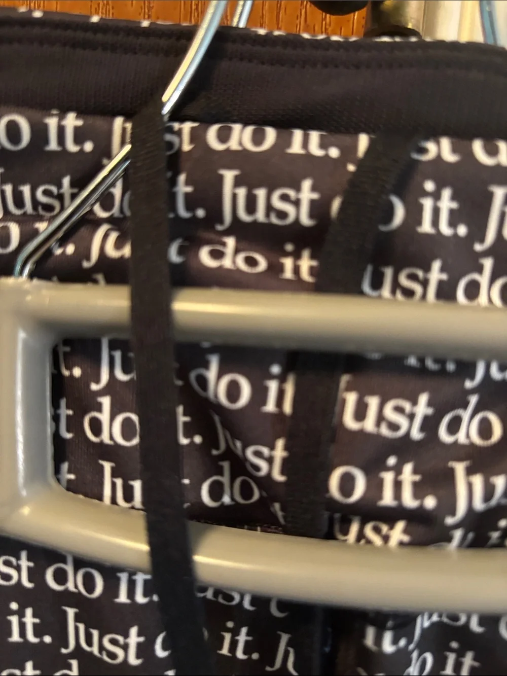 Nike Black & White 'Just Do It' Printed Capris